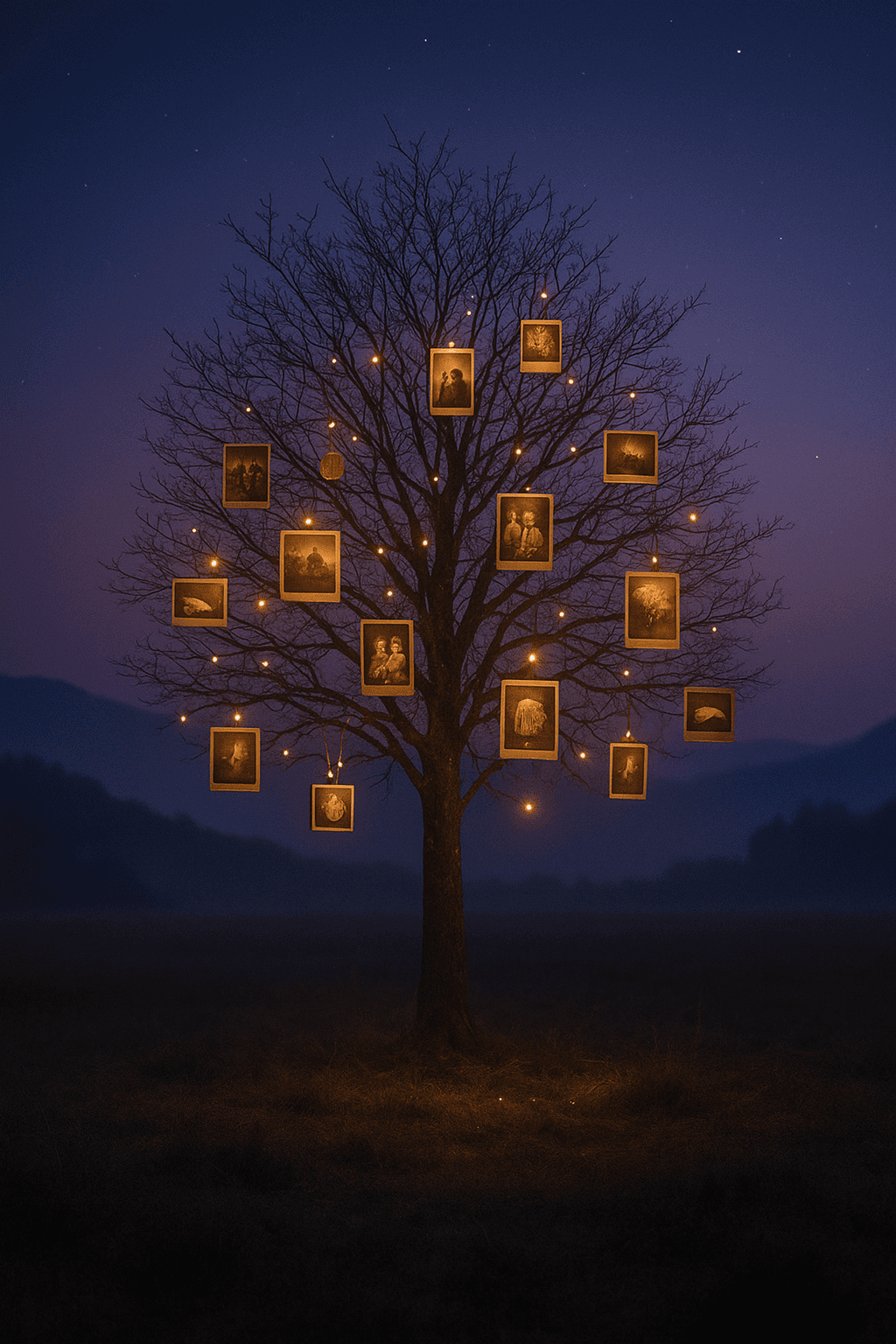 Memory tree representing life’s moments