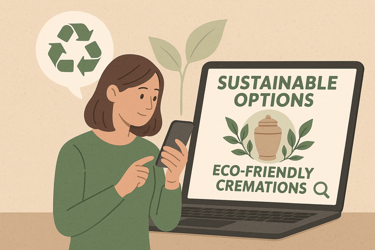 Person inquiring about cremation services